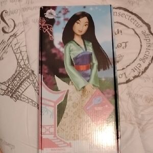 Disney Princess Mulan Doll NWOT Damage On Front Of Box Open Box
